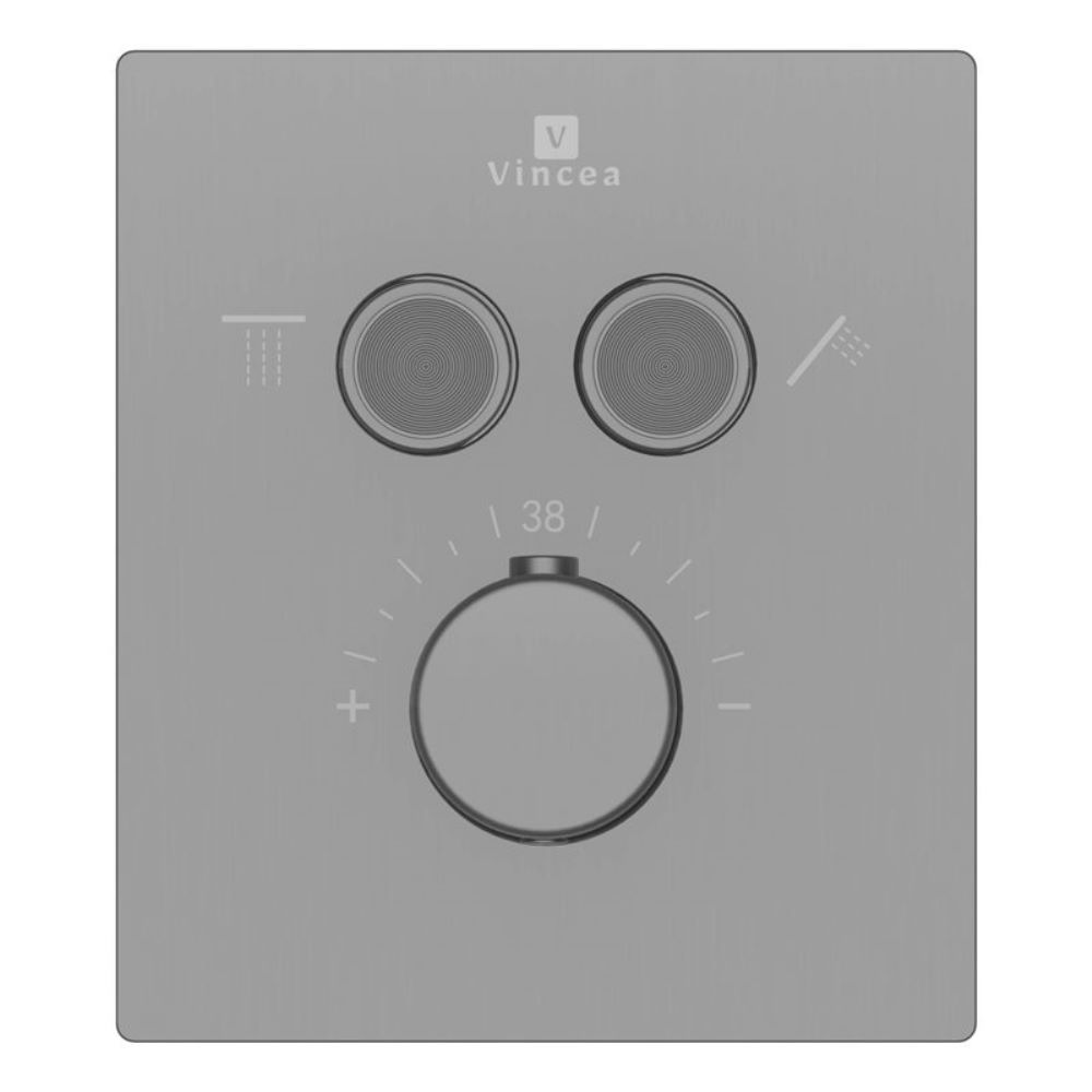Смеситель встраиваемый Vincea Inspire для душа 2-х функциональный Вороненая сталь — изображение 3