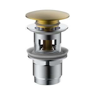 Донный клапан Vincea DPU-1B01 клик-клак Золото матовое