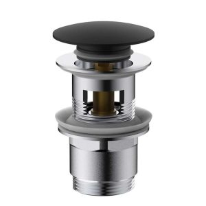 Донный клапан Vincea DPU-1B01 клик-клак Черный матовый