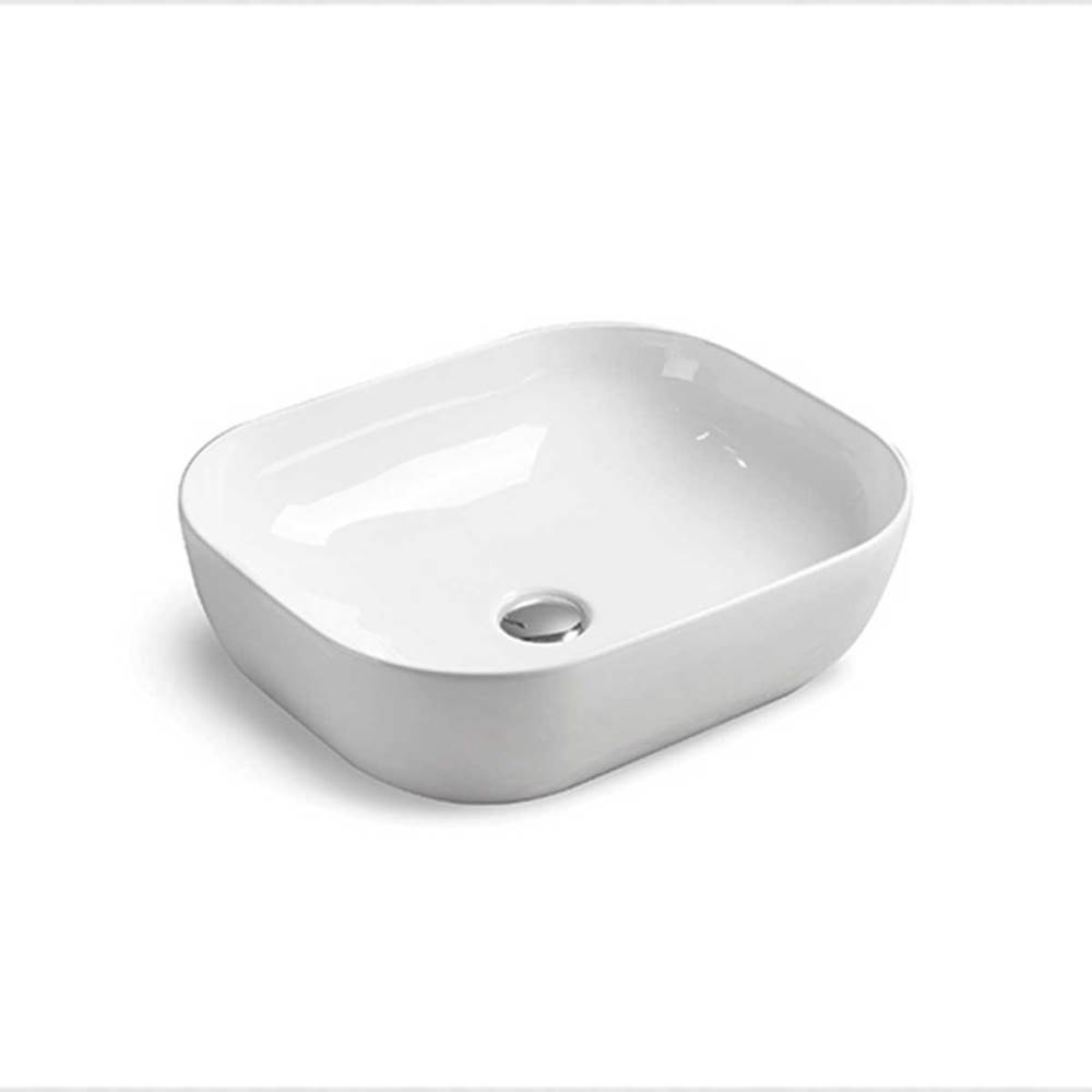 Раковина накладная Vincea VBS-101 50х40 Белый глянцевый