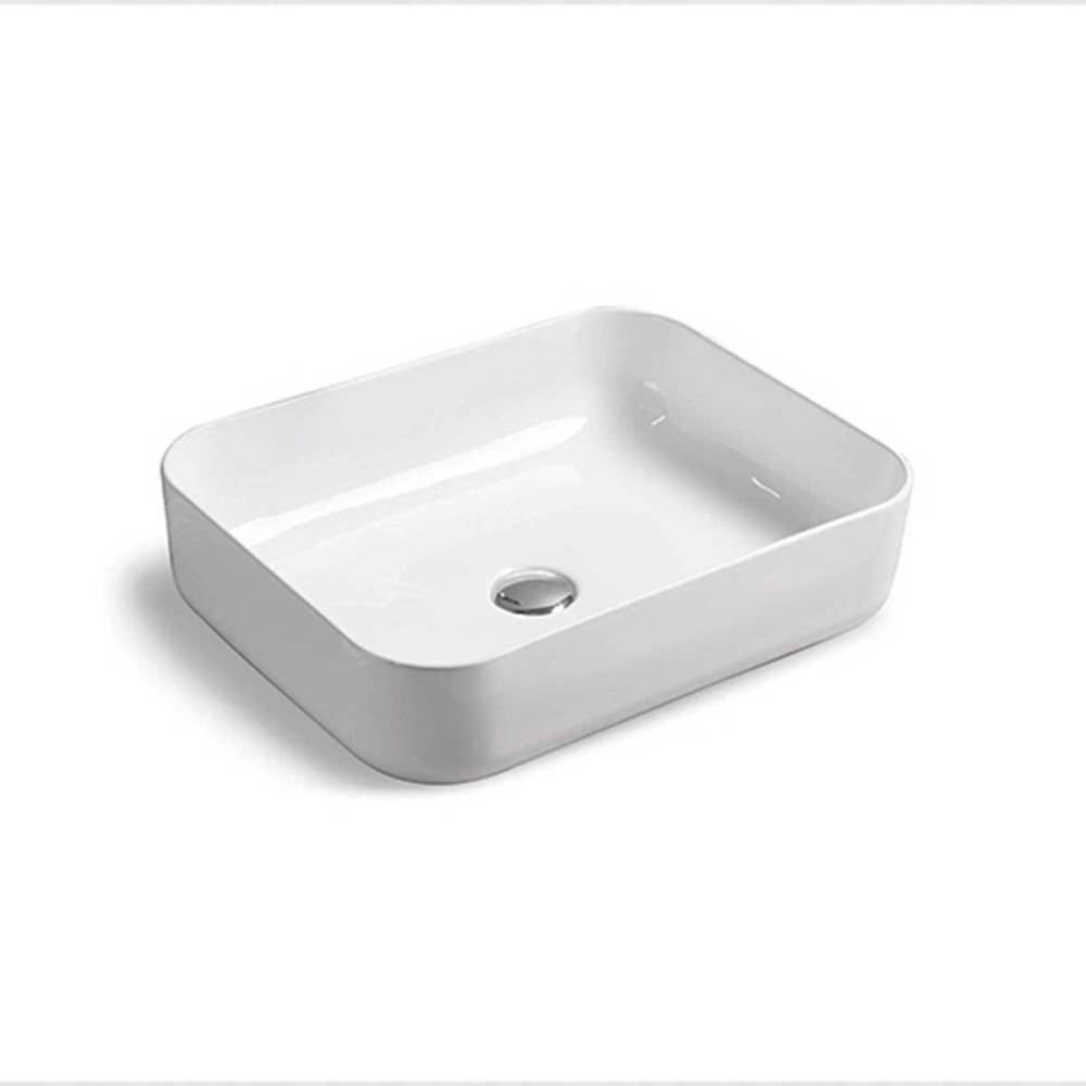 Раковина накладная Vincea VBS-105 50х39 Белый глянцевый