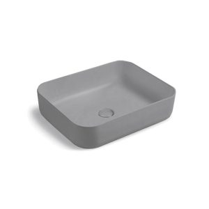 Раковина накладная Vincea VBS-105 50х39 Серый матовый