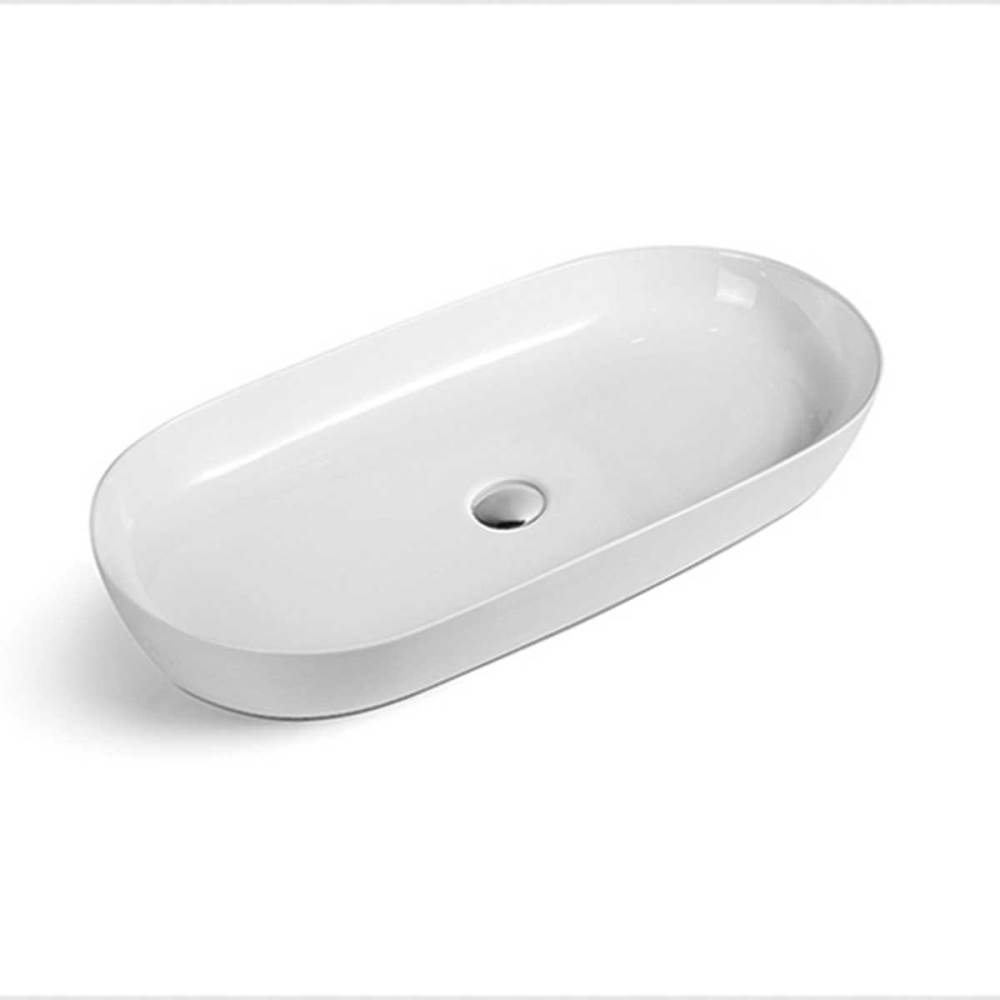 Раковина накладная Vincea VBS-114 80х40 Белый глянцевый
