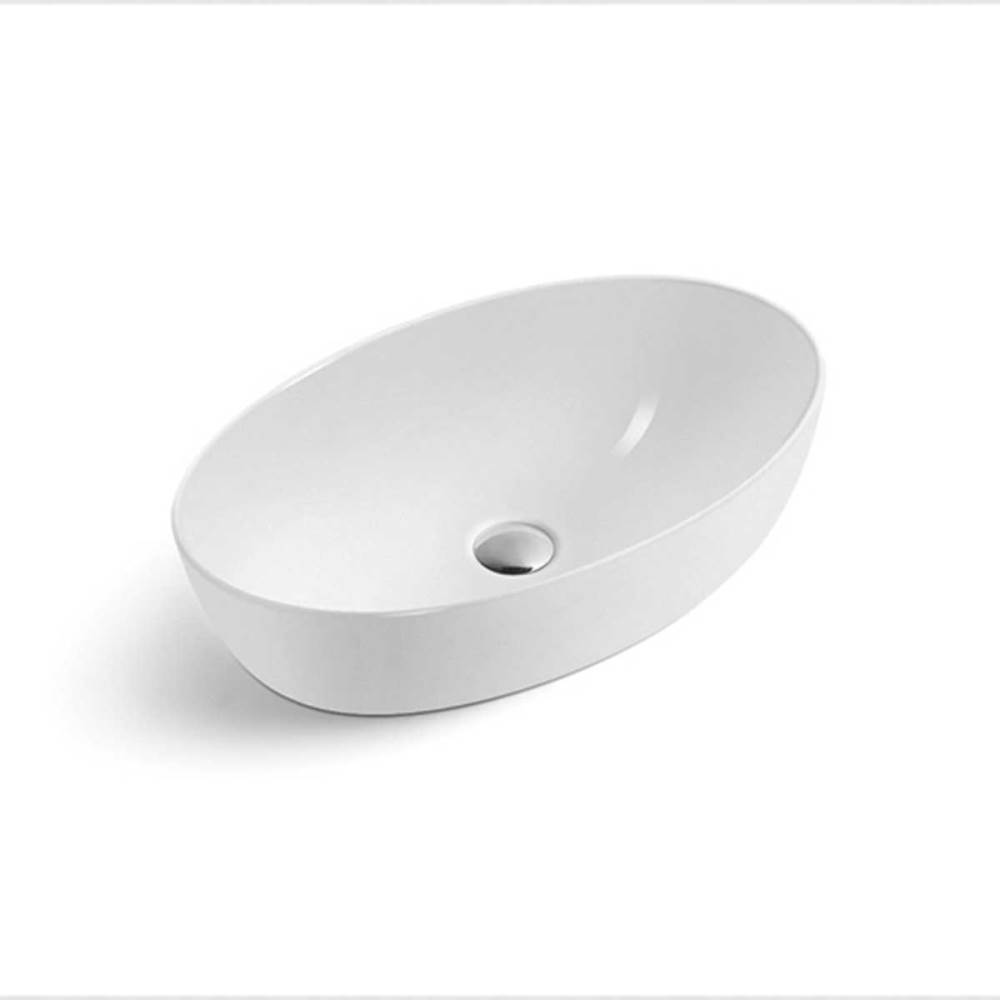 Раковина накладная Vincea VBS-115 61х41 Белый глянцевый