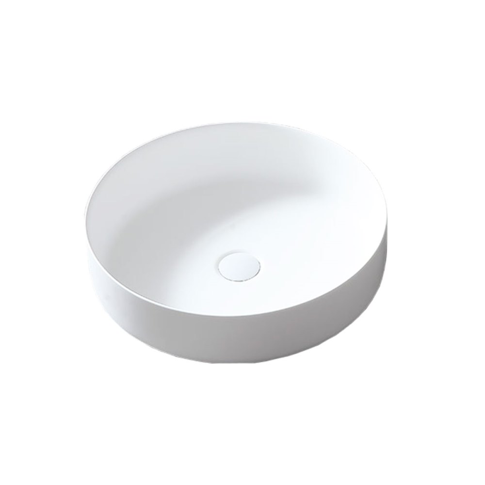 Раковина накладная Vincea Solid Surface 45 Белый матовый