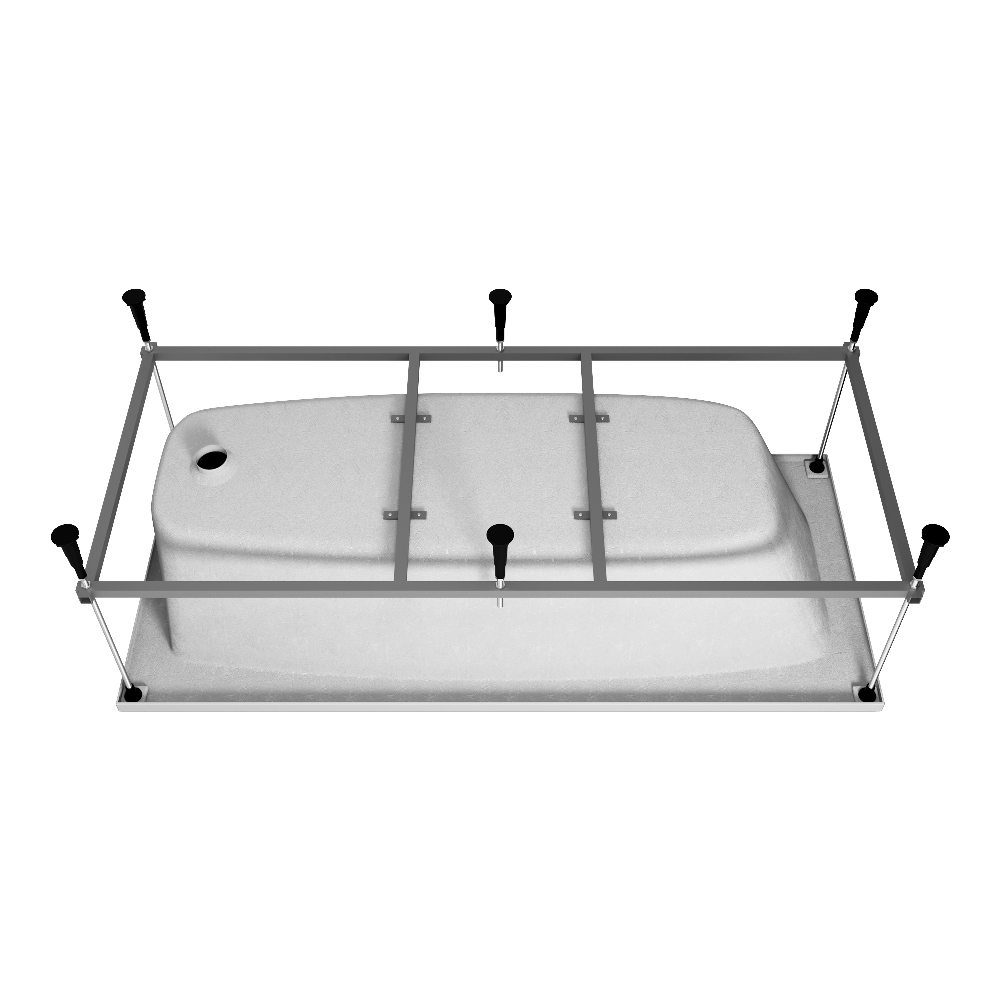 Ванна акриловая Vincea VBT-2S 170х170 с каркасом Белый глянцевый — изображение 5