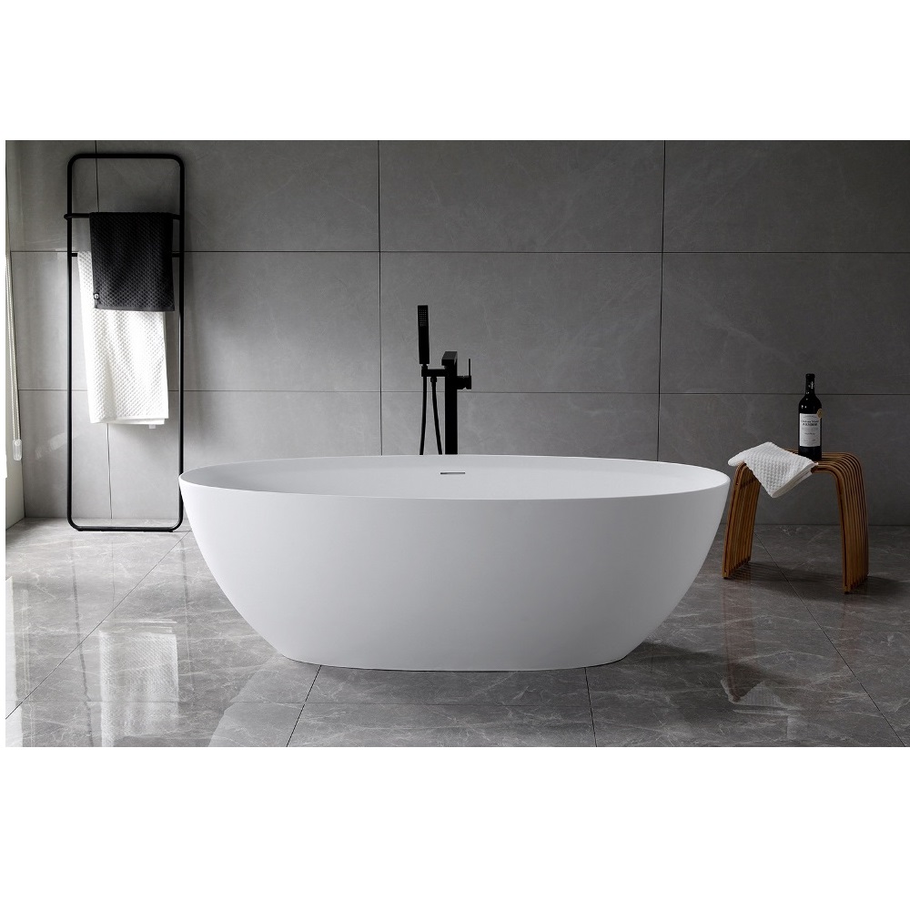 Ванна из искусственного камня Vincea Solid Surface 170х76 Белый матовый — изображение 2