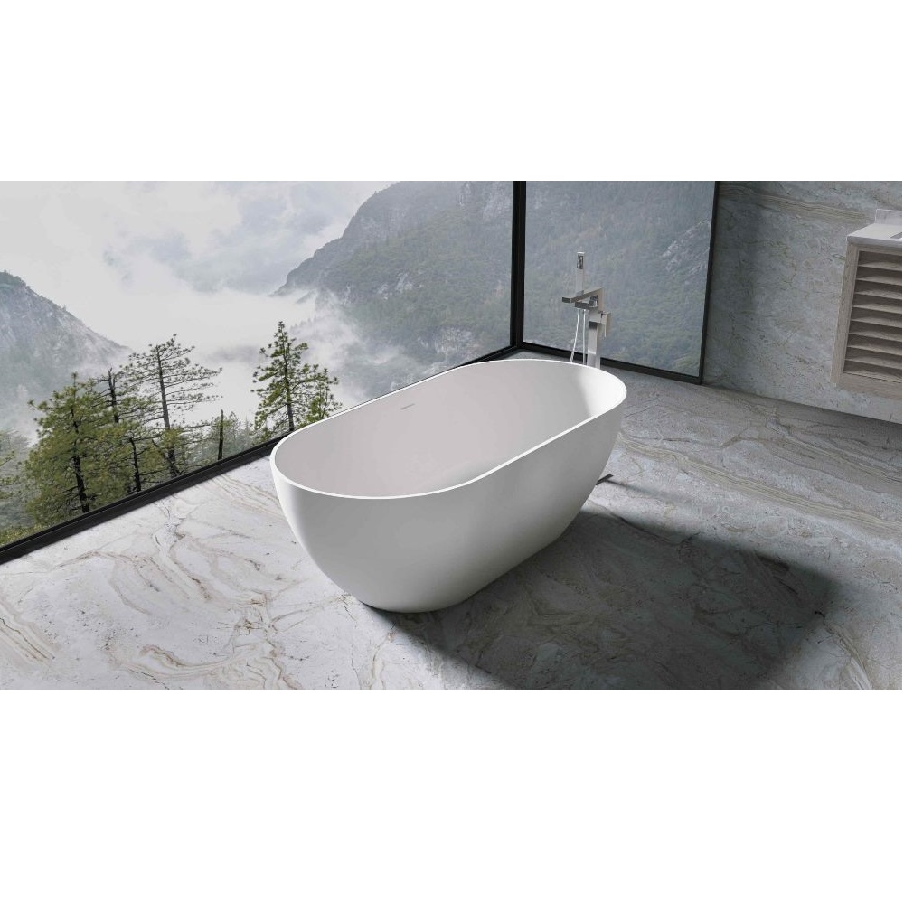 Ванна из искусственного камня Vincea Solid Surface 170х80 Белый матовый — изображение 2