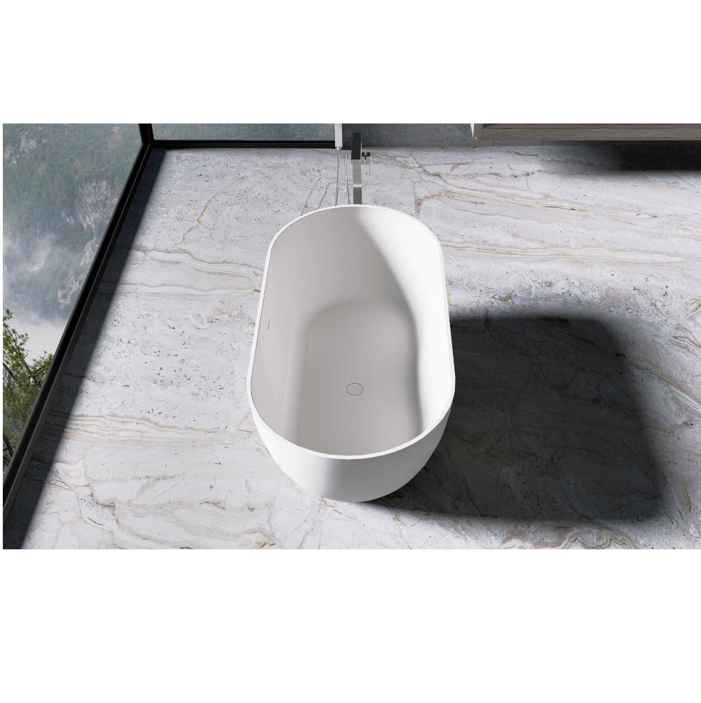 Ванна из искусственного камня Vincea Solid Surface 170х80 Белый матовый — изображение 3