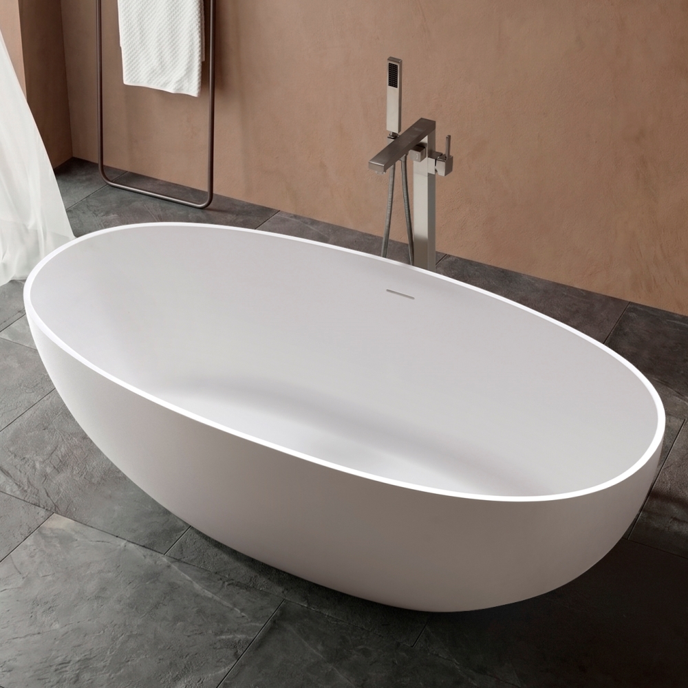 Ванна из искусственного камня Vincea Solid Surface 160х75 Белый матовый — изображение 2