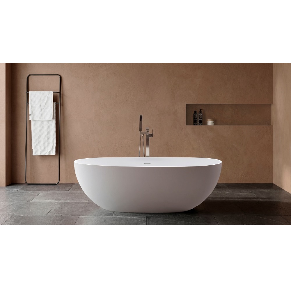 Ванна из искусственного камня Vincea Solid Surface 160х75 Белый матовый — изображение 3
