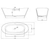 Ванна из искусственного камня Vincea Solid Surface 170х78 Белый матовый — изображение 6