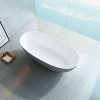 Ванна из искусственного камня Vincea Solid Surface 170х75 Серый матовый / Белый матовый — изображение 2