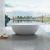Ванна из искусственного камня Vincea Solid Surface 170х75 Белый матовый