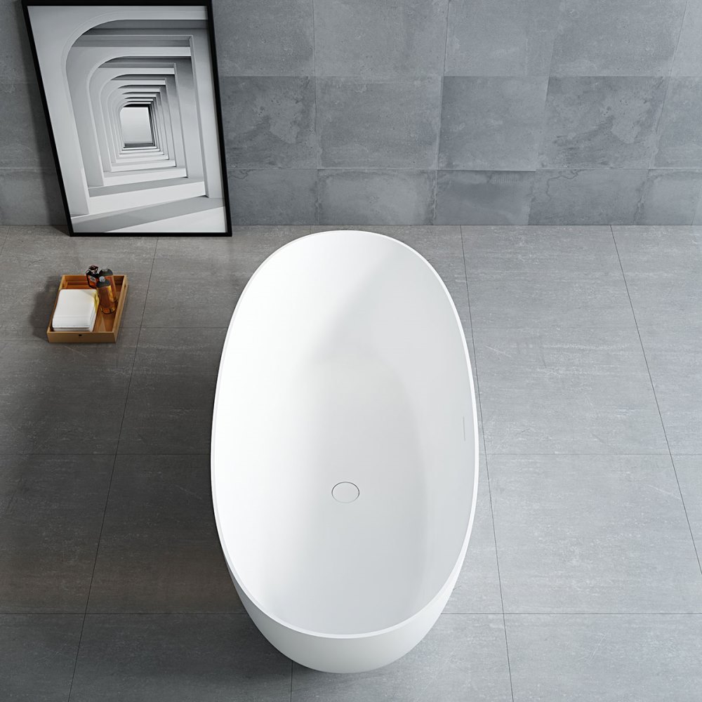 Ванна из искусственного камня Vincea Solid Surface 170х75 Белый матовый — изображение 2