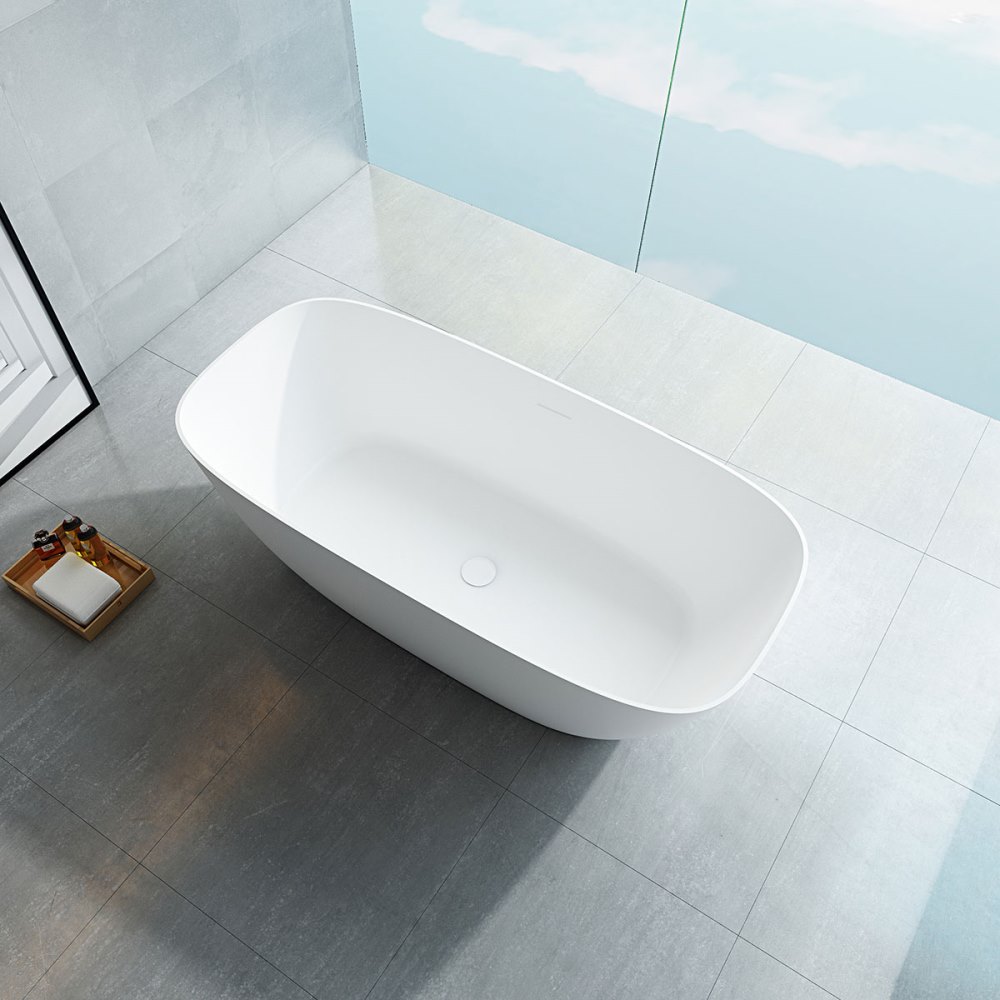 Ванна из искусственного камня Vincea Solid Surface 170х72 Белый матовый