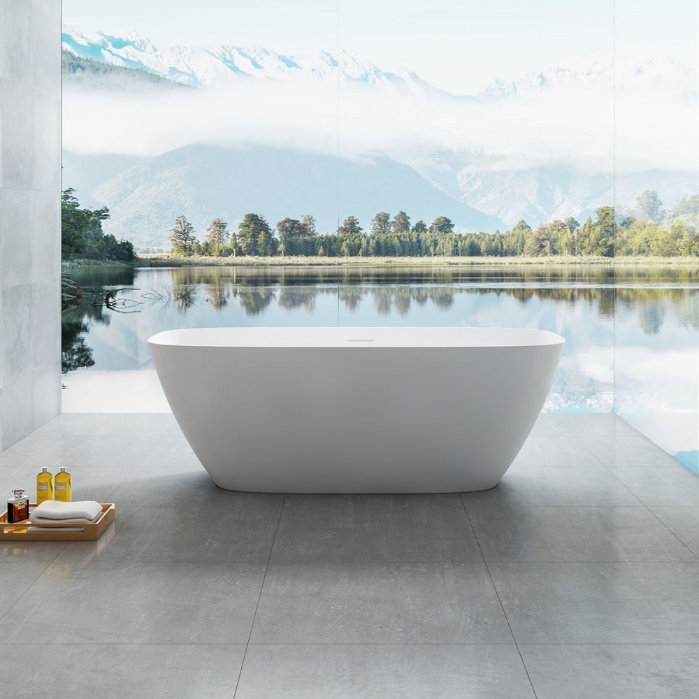Ванна из искусственного камня Vincea Solid Surface 170х72 Белый матовый — изображение 2