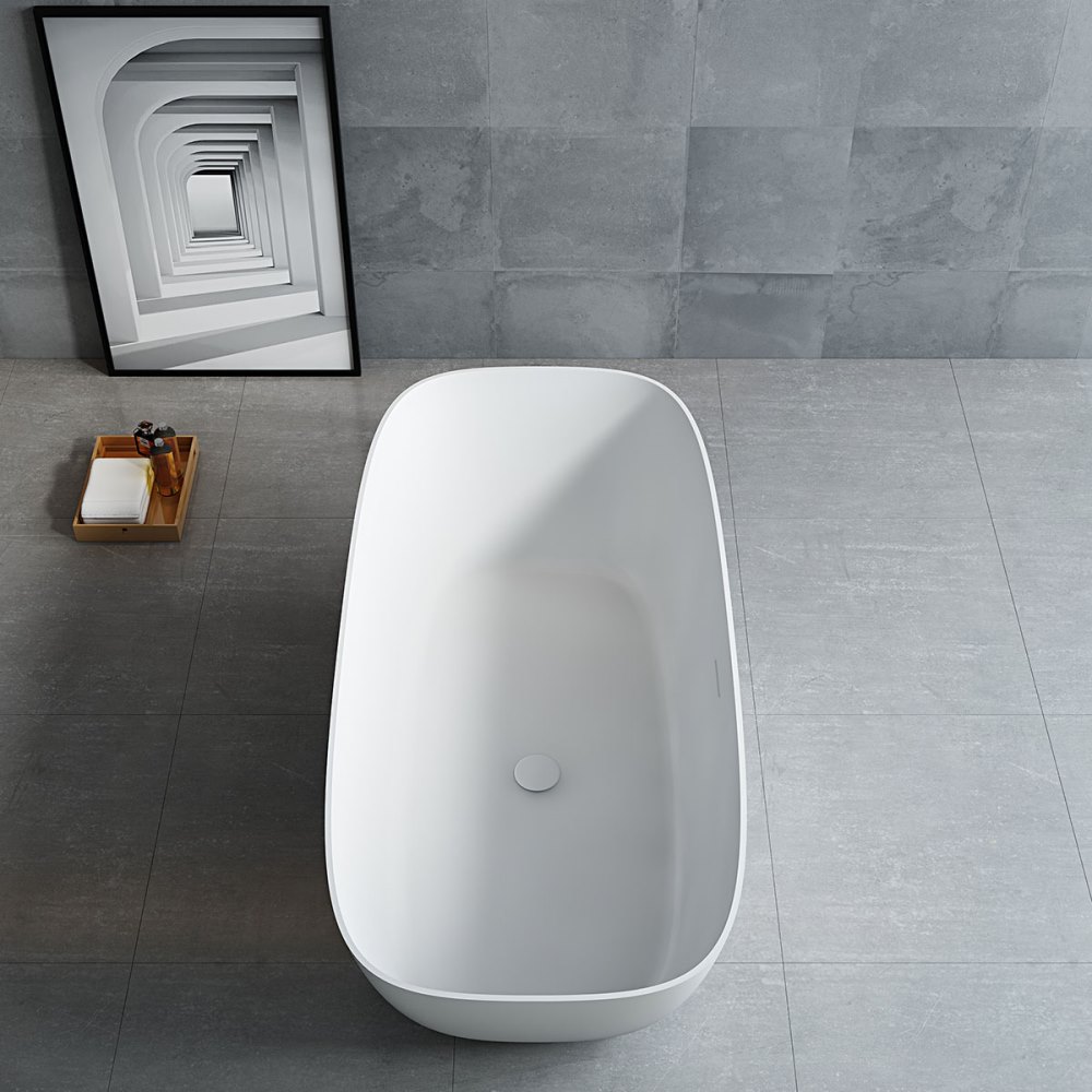 Ванна из искусственного камня Vincea Solid Surface 170х72 Белый матовый — изображение 3