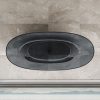 Ванна прозрачная Vincea CrystalMood 170х75 Черный прозрачный
