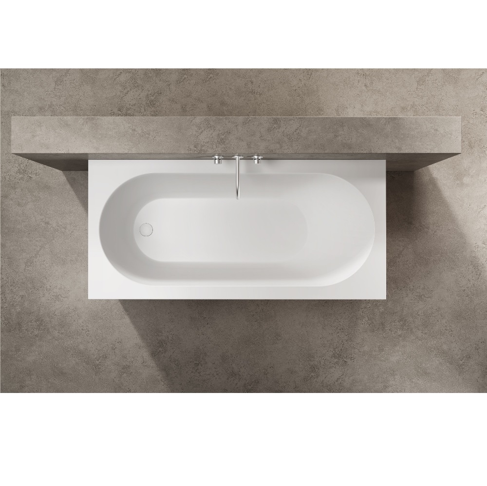 Ванна из искусственного камня Vincea Solid Surface 160х75 Белый матовый — изображение 3