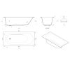 Ванна из искусственного камня Vincea Solid Surface 180х80 Белый матовый — изображение 5