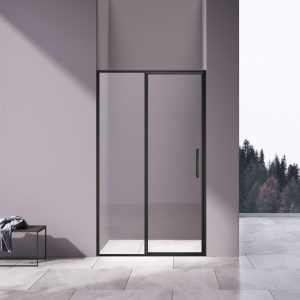 Душевая дверь Vincea Slim 120 Черный / Прозрачное