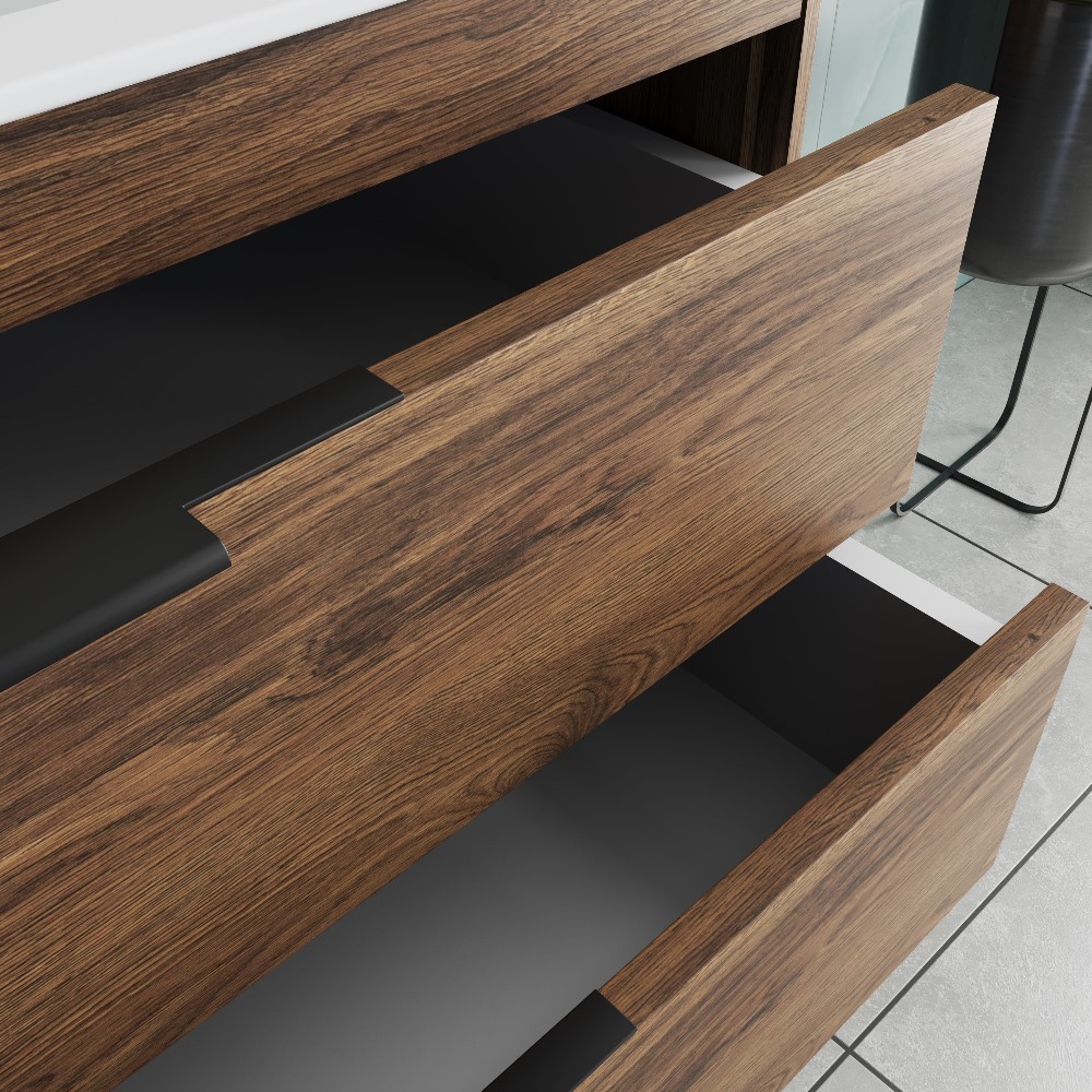 Тумба подвесная Vincea Chiara 2D 100 Дуб Чарльстон — изображение 5
