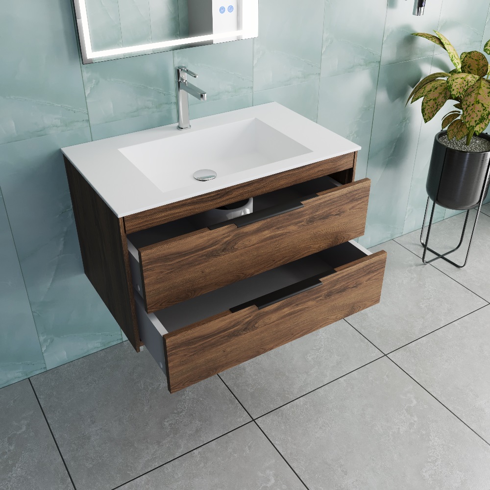 Тумба подвесная Vincea Chiara 2D 80 Дуб Чарльстон — изображение 4