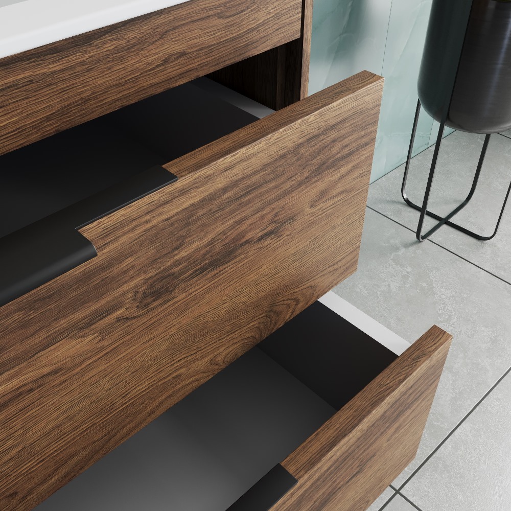 Тумба подвесная Vincea Chiara 2D 80 Дуб Чарльстон — изображение 5