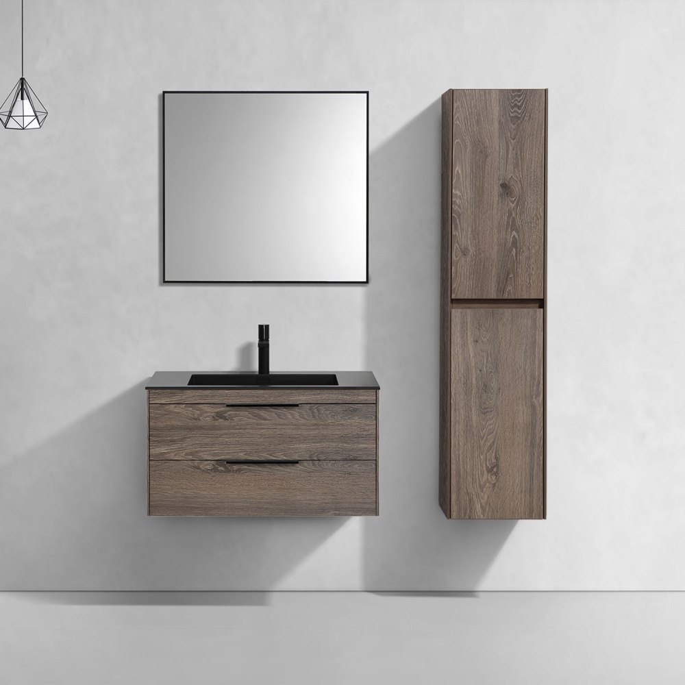 Тумба подвесная Vincea Chiara 2D 80 Дуб темный — изображение 2