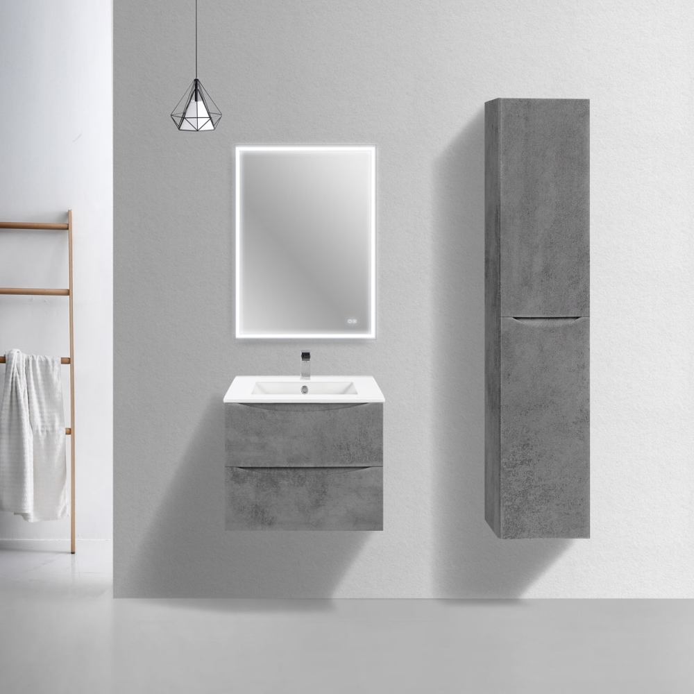 Тумба подвесная Vincea Mia Slim 60 Бетон — изображение 2