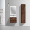 Тумба подвесная Vincea Mia Slim 60 Дерево темное — изображение 2