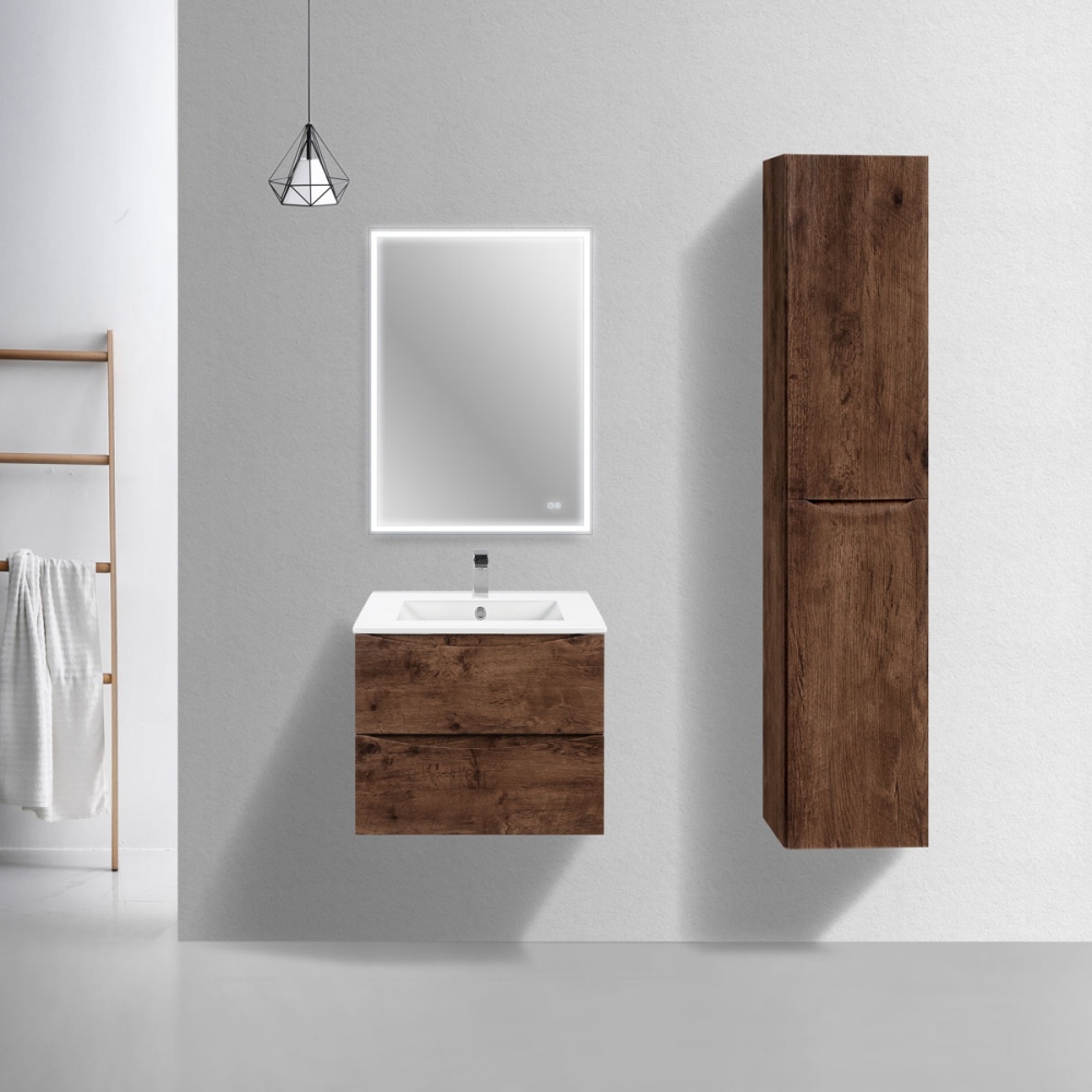 Тумба подвесная Vincea Mia Slim 60 Дерево темное — изображение 2