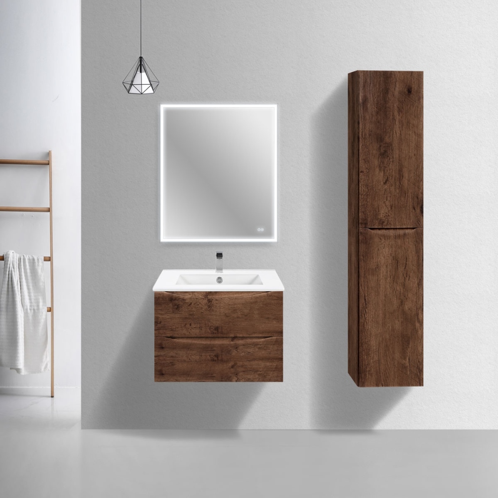 Тумба подвесная Vincea Mia Slim 70 Дерево темное — изображение 2