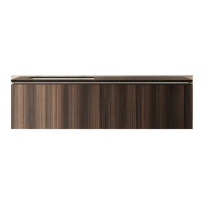 Тумба подвесная Vincea Luxe 140 с светодиодной подсветкой с встроенным датчиком движения Шпон натуральный орех