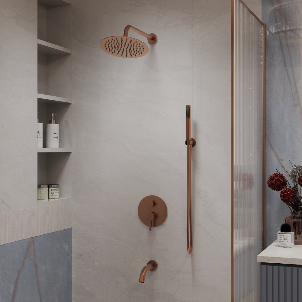 Душевая встройка Vincea Villa с изливом Медь матовая — изображение 2