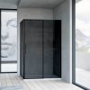 Душевой уголок Vincea Slim Soft 120х90 Черный / Тонированное