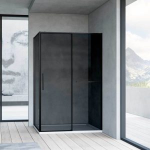 Душевой уголок Vincea Slim Soft 120х90 Черный / Тонированное