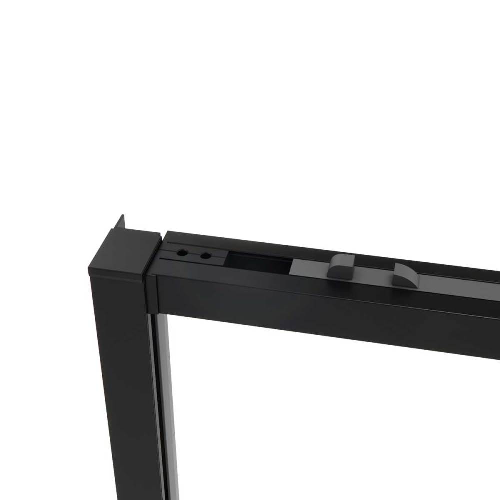 Душевой уголок Vincea Slim Soft 120х90 Черный / Тонированное — изображение 4