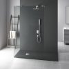 Поддон из искусственного камня Vincea VST 110х80 Антрацит — изображение 2