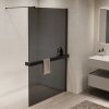 Душевая перегородка Vincea Walk-In Черный / Тонированное
