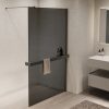 Душевая перегородка Vincea Walk-In Вороненая сталь / Тонированное