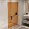 Душевая перегородка Vincea Walk-In Золото матовое / Янтарное