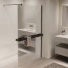 Душевая перегородка Vincea Walk-In Черный / Зеркальное