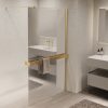 Душевая перегородка Vincea Walk-In Золото матовое / Зеркальное