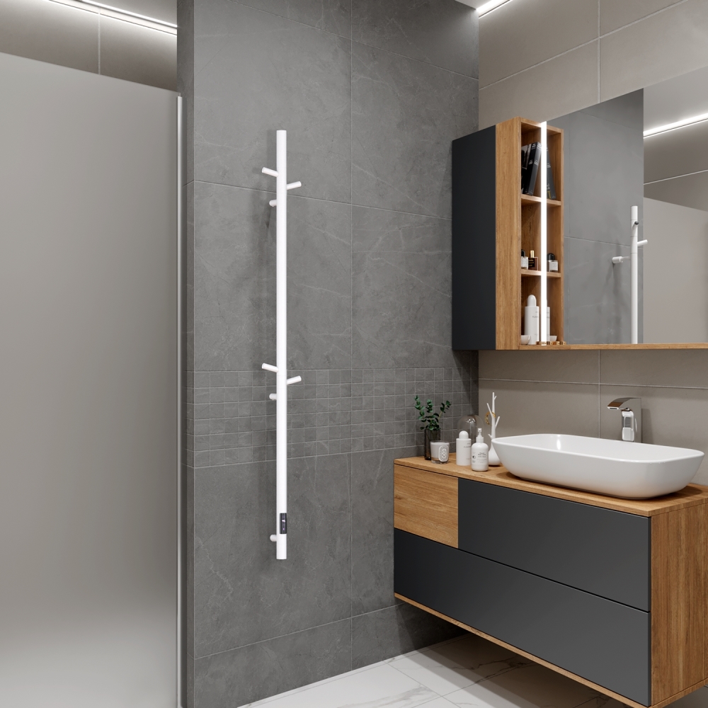 Полотенцесушитель электрический Vincea VTD-1D 13х137 Белый — изображение 3
