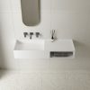 Раковина подвесная Vincea Solid Surface 80 Белый матовый