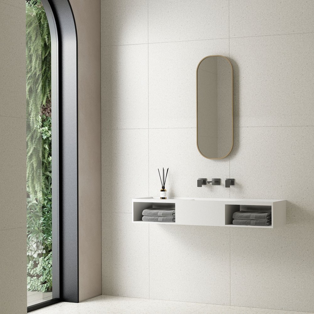 Раковина подвесная Vincea Solid Surface 120 Белый матовый — изображение 2