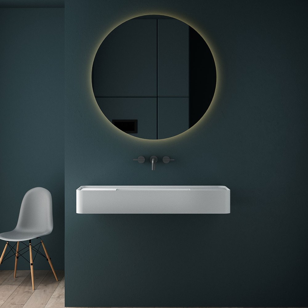 Раковина подвесная Vincea Solid Surface 100 Белый матовый — изображение 2