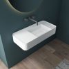 Раковина подвесная Vincea Solid Surface 80 Белый матовый